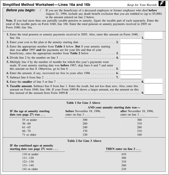 Irs Form 1040 Line 16a And 16b Form : Resume Examples