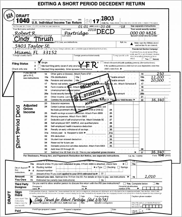 Irs Form 1040 Lines 7+12+18 And Box 14 Form Resume Examples