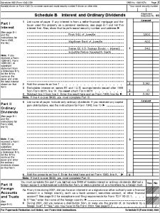 Irs Forms 1040 Schedule B Form : Resume Examples