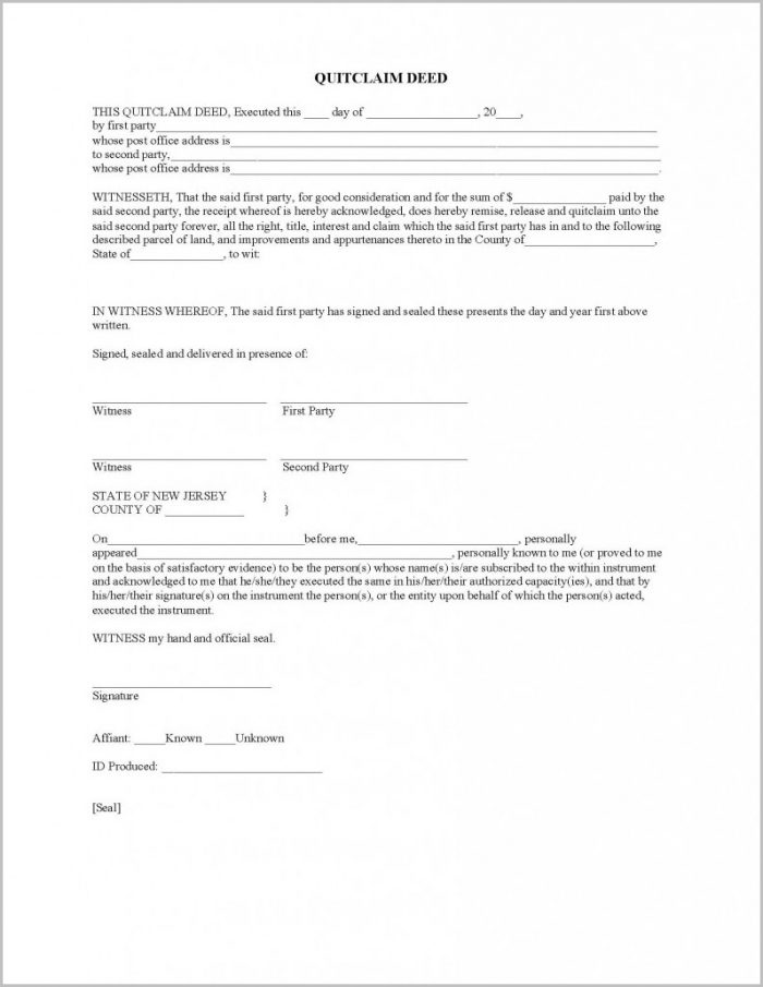 Quit Claim Deed Form Illinois Form : Resume Examples