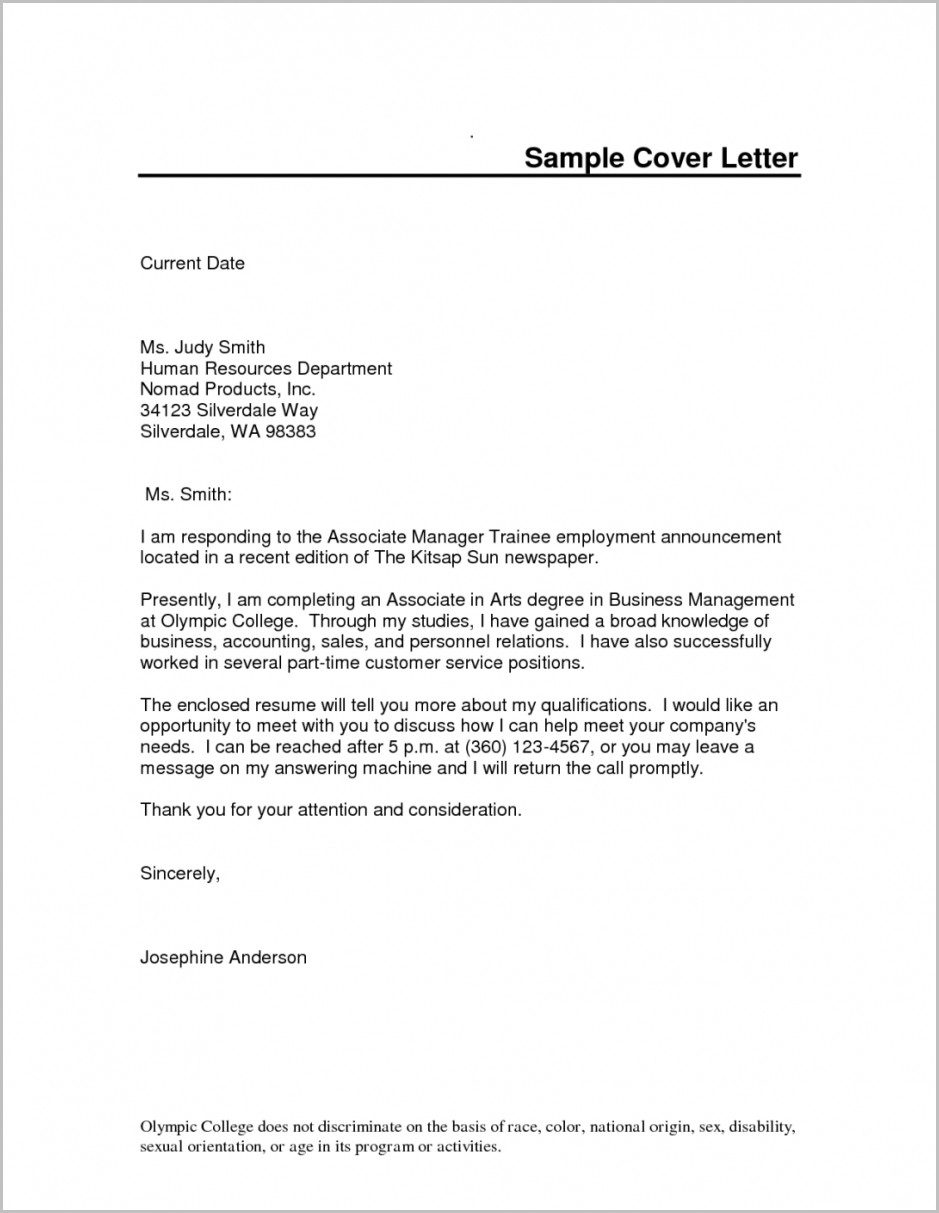 Microsoft Word Cover Letter Blank Template - Free Word Template