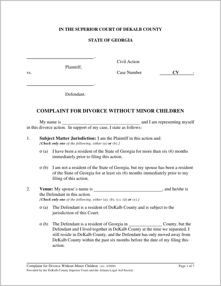 Texas Divorce Forms Waiver Of Service Form : Resume Examples