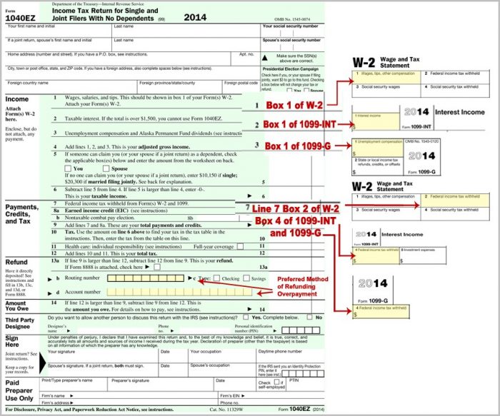 download federal tax form 1040ez