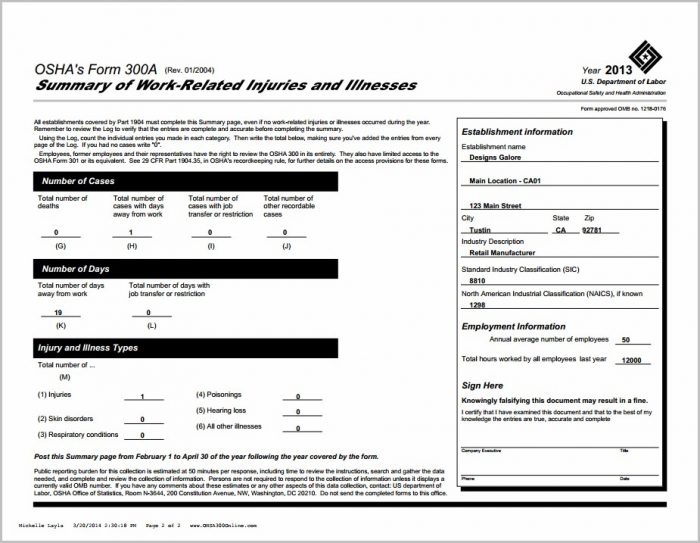 what-is-the-osha-300a-form-form-resume-examples