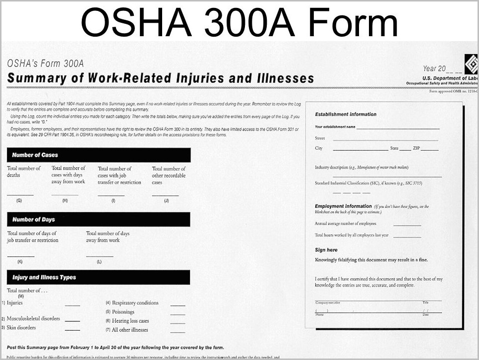 Osha 300 Form Printable - Printable Forms Free Online