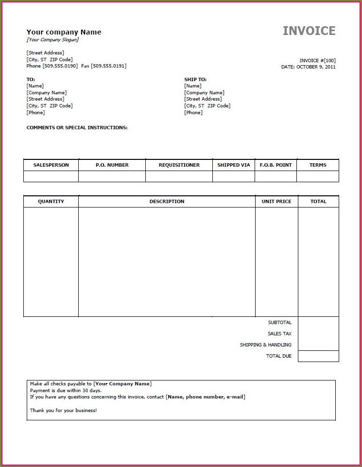 Xero Invoice Templates Docx Templates-2 : Resume Examples