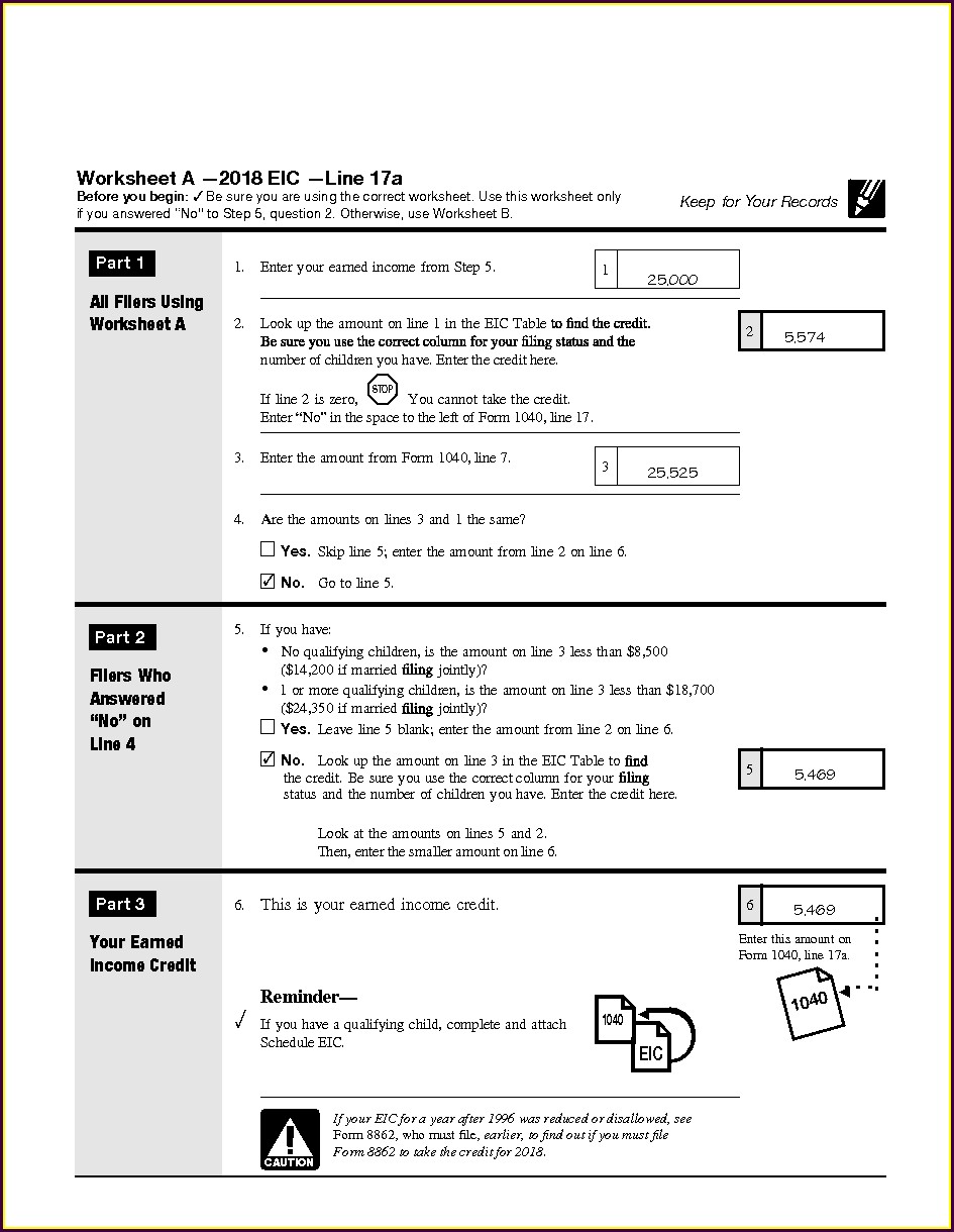 1040ez Earned Income Credit Worksheet Worksheet : Resume Examples