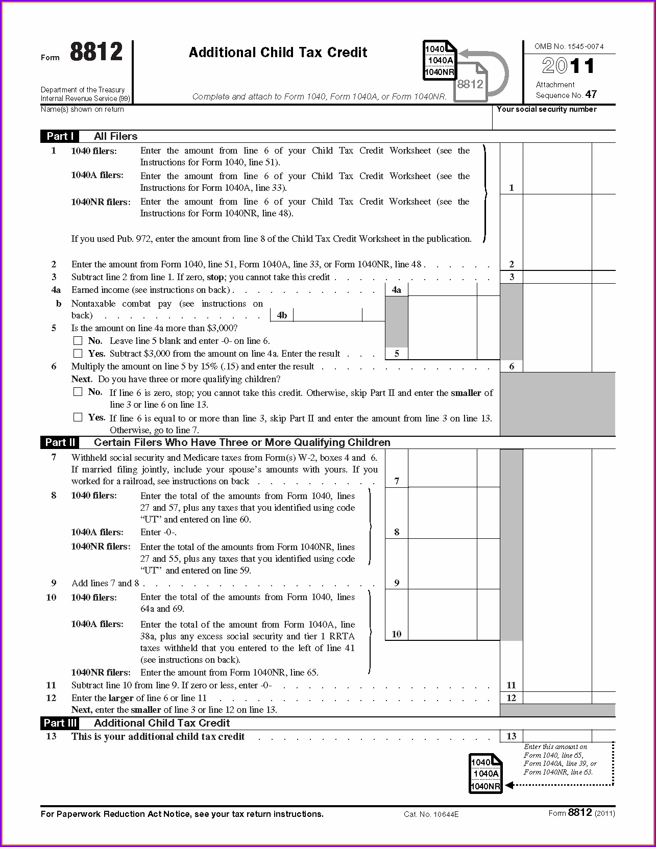 Eic Worksheet 2014