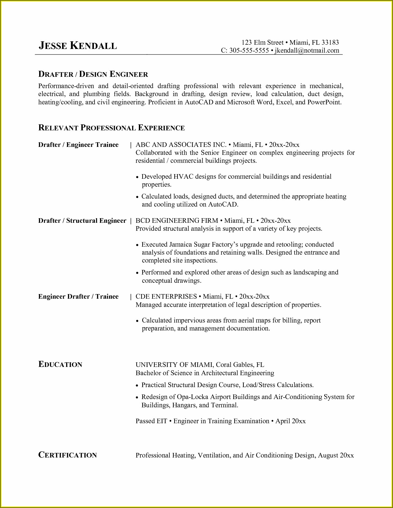 Free Entry Level Resume Templates Download Templates-2 : Resume Examples