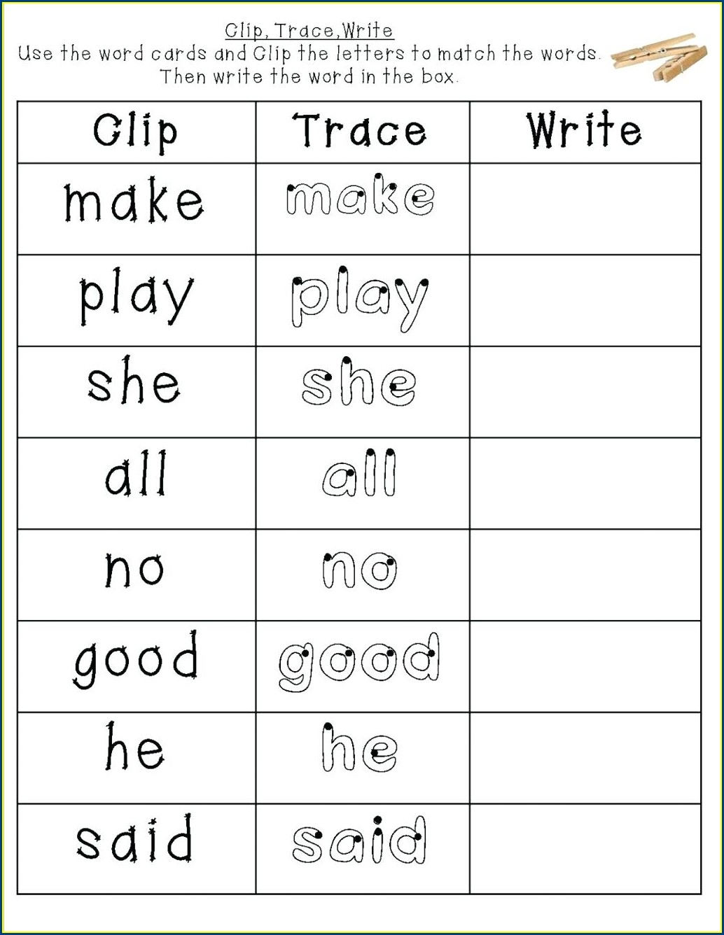 Free Printable Worksheets For Sight Words Kindergarten - Athomeret