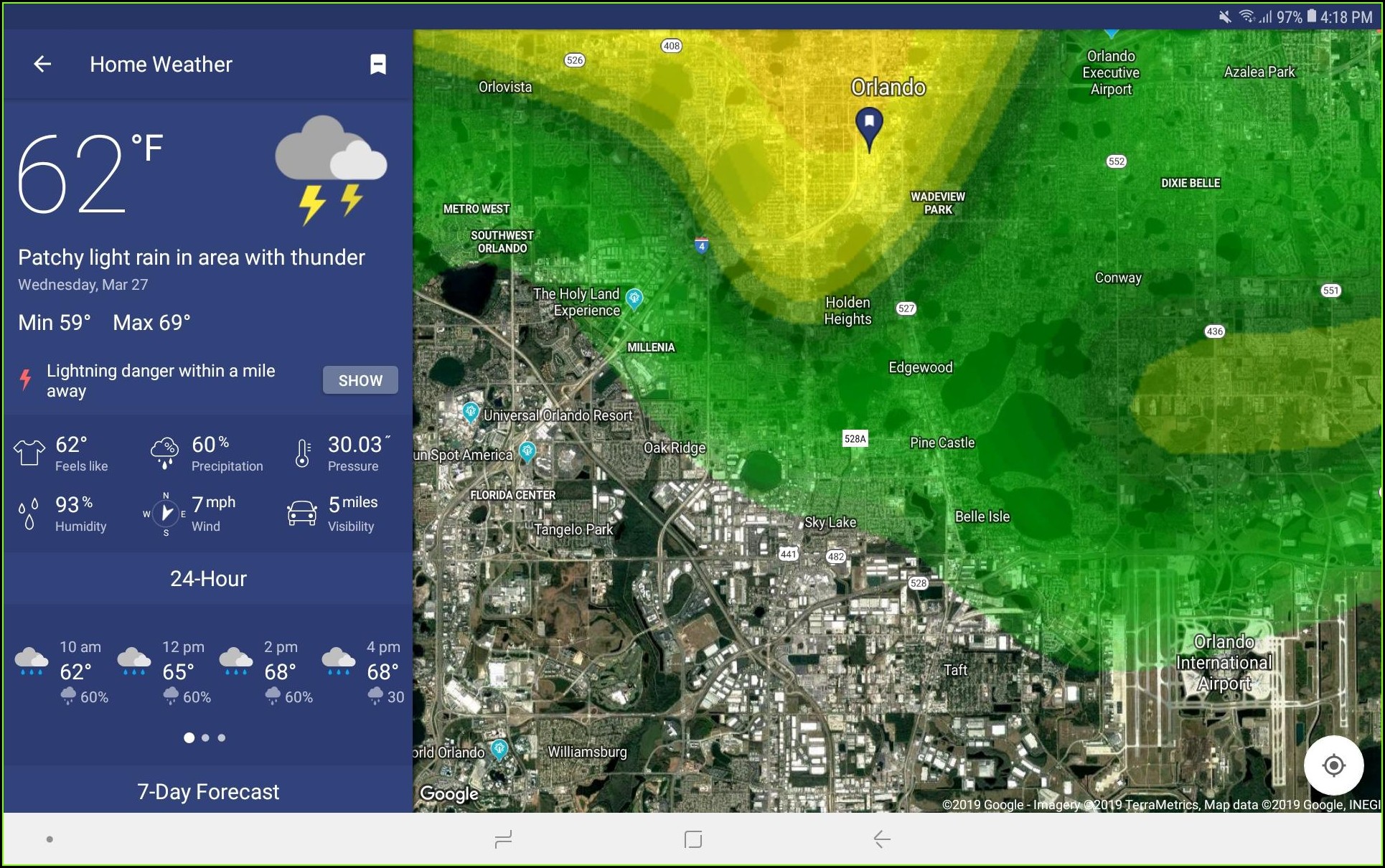 National Weather Map Radar Loop - Map