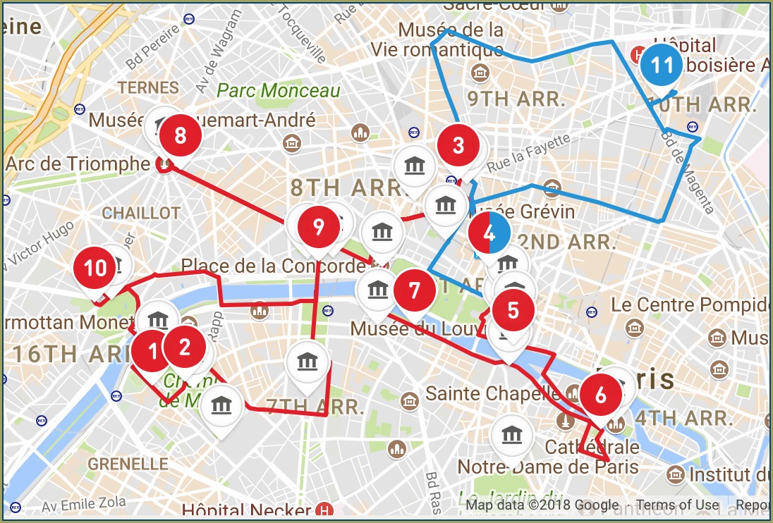 Big Bus Paris Route Map Map : Resume Examples