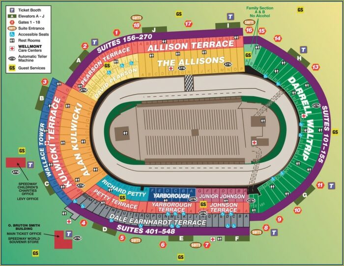 Bristol Motor Speedway Section Map Map : Resume Examples