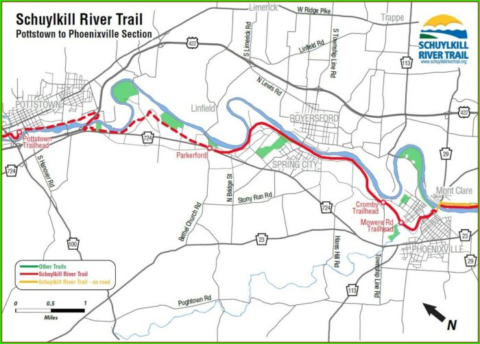 Reading Schuylkill River Trail Map Map : Resume Examples