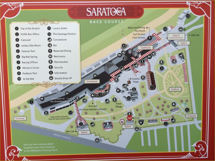 Saratoga Race Track Hotels Map Map : Resume Examples