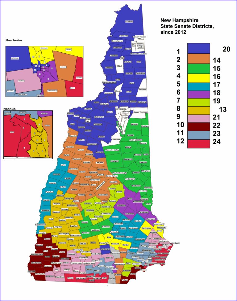 Nh Senate District Map Map : Resume Examples